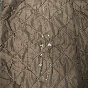 Elegant Gold and Grey Necklace